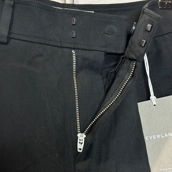 Everlane The Way High Drape Pant Wide Leg Hi-Rise Black Women 4S Inseam 29.5 NWT - Picture 5 of 14